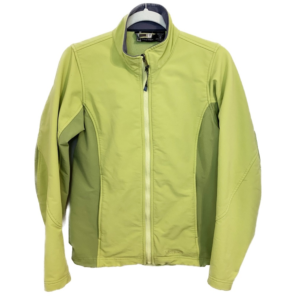 Marmot Softshell Water Resistant Lightweight Jacket Celery Green Lime - Medium M